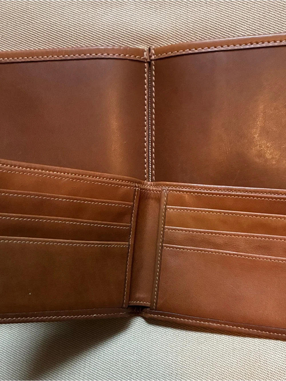 Ghurka #24 Canvas and Brown Leather Men’s Briefcase - Vintage Style. 16x11 inch